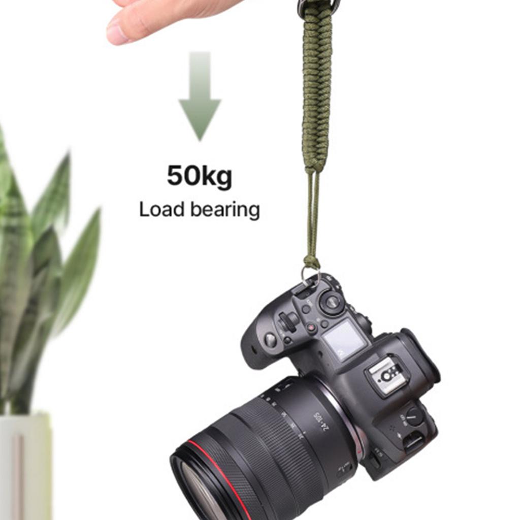 Quick Release Camera Hand Strap Adjustable Nylon Paracord Braid Hand Slings for DSLR Mirrorless Camera Security