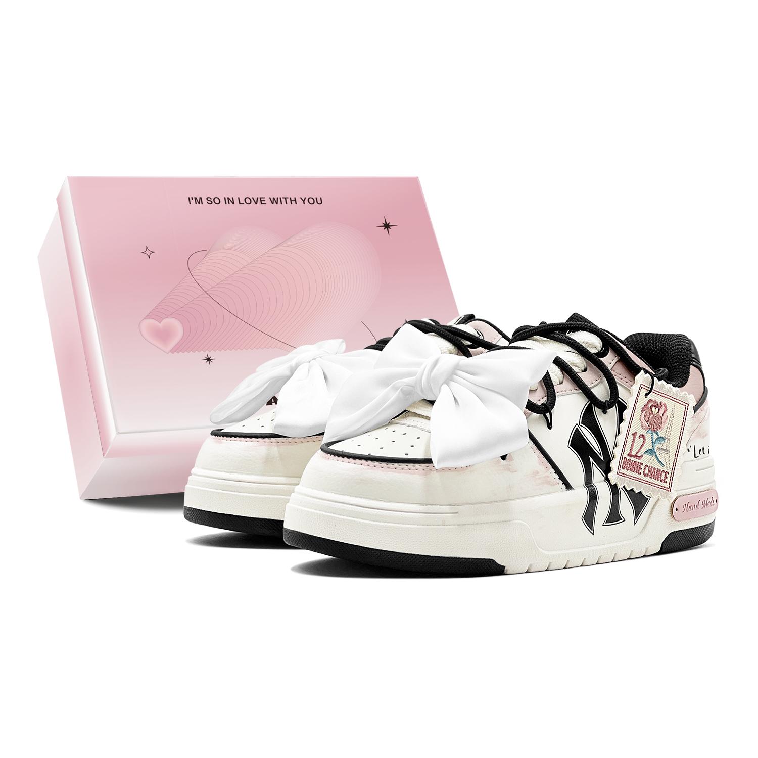 

MLB Chunky Liner Rose s Story, Bowknot, Detachable Slip Resistant Slip Resistant Low top Skateboard Shoes Unisex 3ASXCA12N-50WHS(TeamS-) 39
