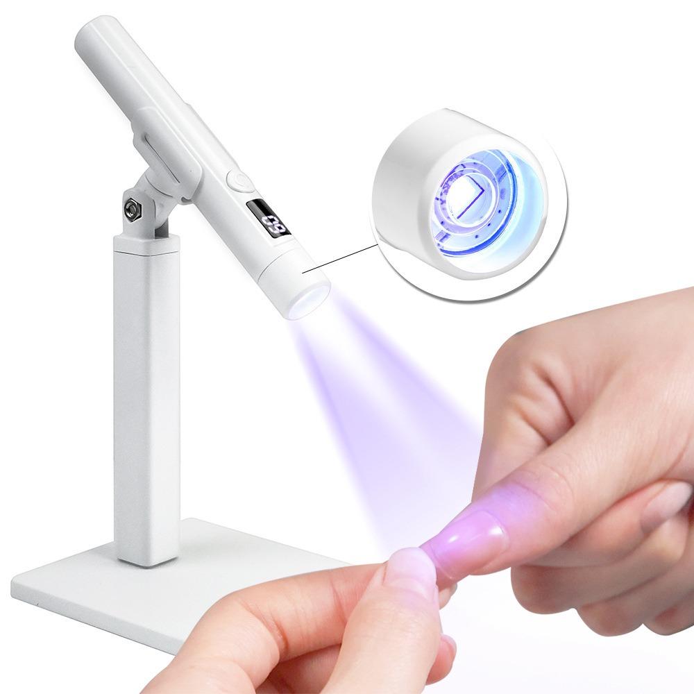 

Rotatable UV LED Nail Lamp USB Mini UV Curing Light Nails Art Tools Gel Polish Dryer Travel белый