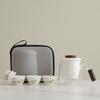 New Travel Tea Set Small Set Outdoor Camping Business Trip Glass Teapot Express Customer Cup Portable Bag Gift
