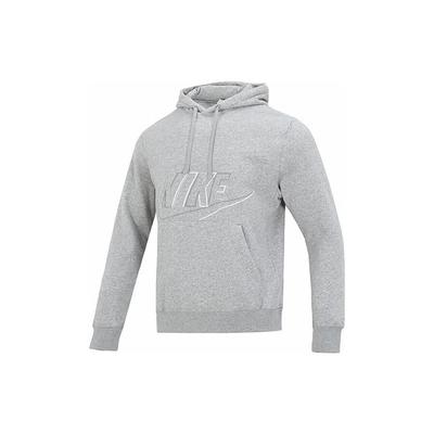Nike Alphabet Logo Embroidered Hoodie With Drawstring Men Hoodie Grey DX0542-063