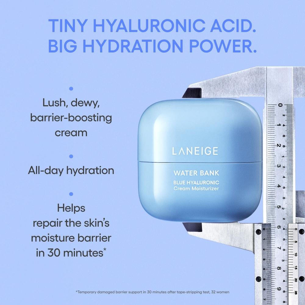 Laneige Water Bank Blue Hyaluronic Cream Moisturizer 1.6 Oz