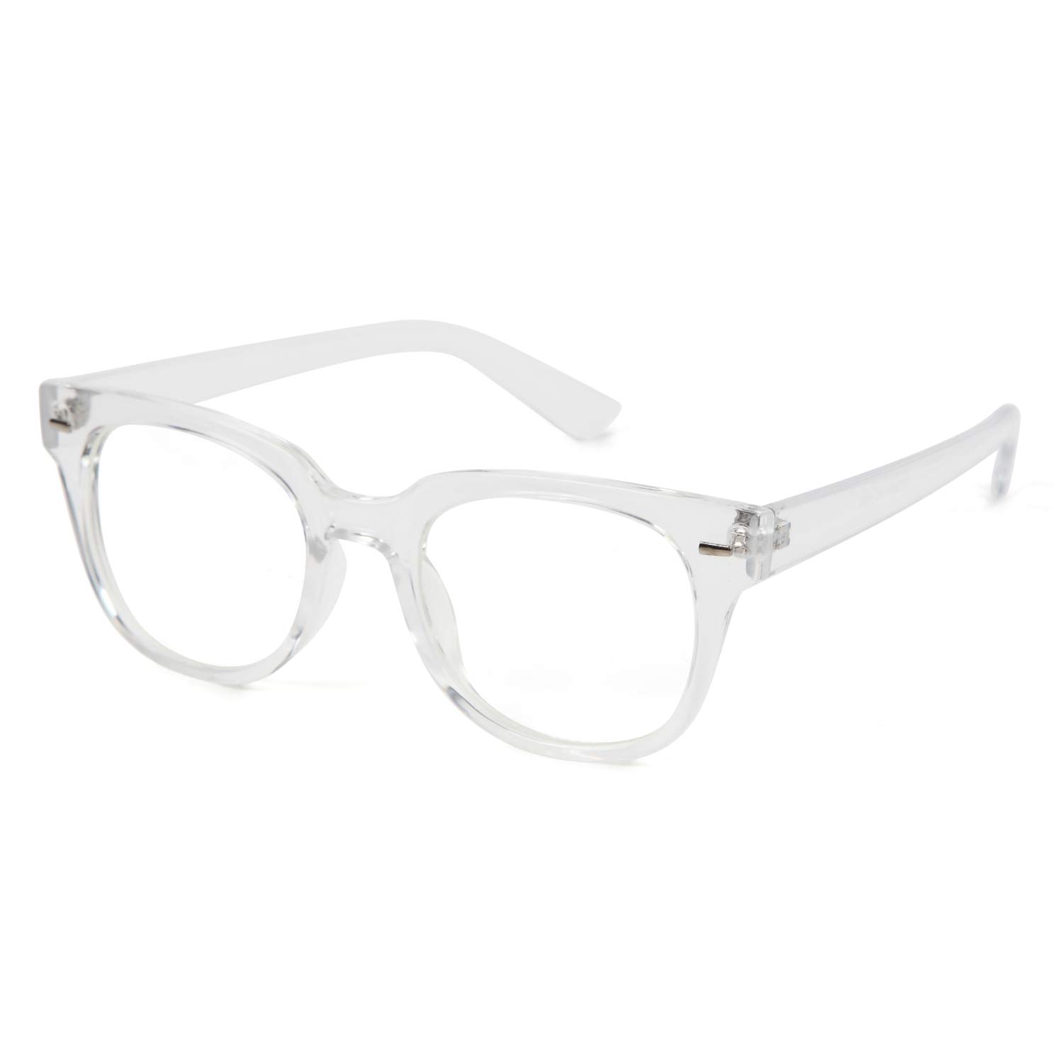 

FASHION ANTI-FOG + PC UV400 Anti-fog Blue Light Cut Boston Style Colored Lens Sunglasses (ClearClear All (Accessories Not Included))