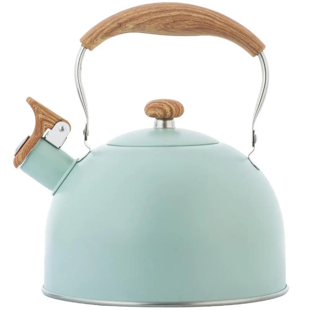 2.5L Electric Tourist Gas Stove Kettle With Whistle Stainless Steel Kitchen Home-appliance Camping Teapot Cookware Cooking Set