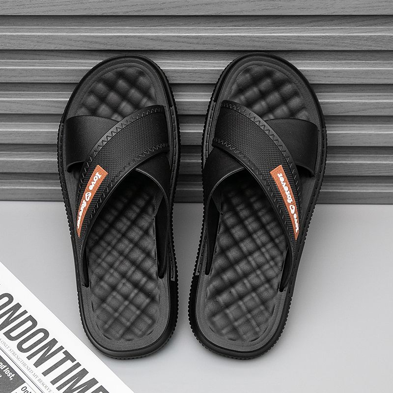 Men's Slippers for Summer Outdoor Wear Thick Soled Wear-resistant Indoor Home and Household Use Beach Sandals Men's Style
