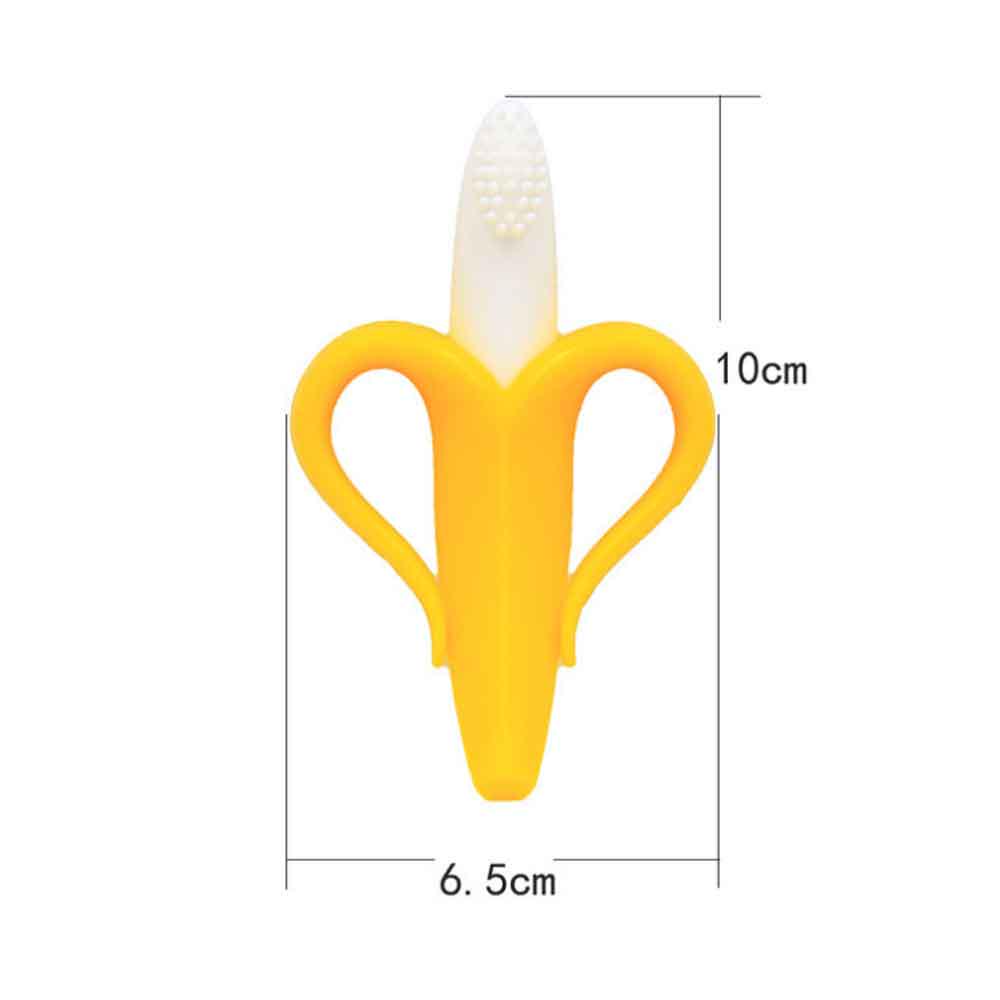 Fanta Safe Baby Kids Teether Teething Infant Chew Toys Silicone Toothbrush