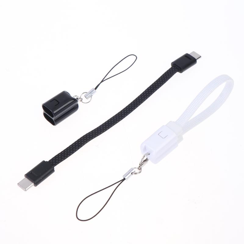 1 stk 60W USB Type C til Type C Kabel Data Kort Kabel For De Fleste Mobiltelefoner Rask Lading USB C til C Kabel Nøkkelring