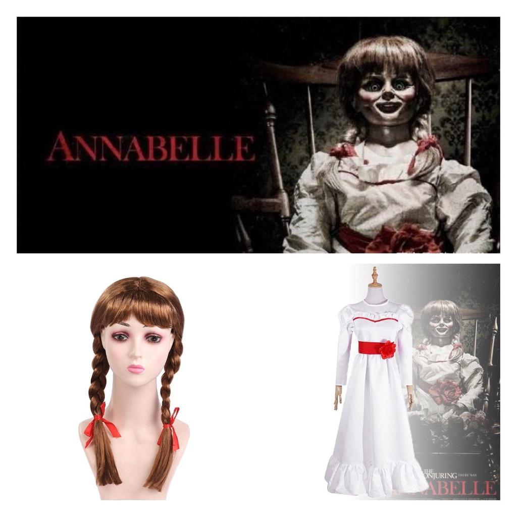 Adult Annabell Wig With Ponytails For Cosplay Costume Accessory
