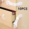 1/2/10/20pcs Kids Safety Door Lock Child Safety Cabinet Lock Baby Proof Security Protector Drawer Door Cabinet Lock Protection