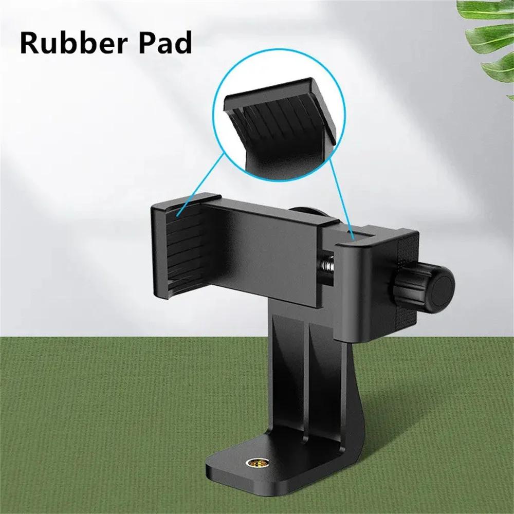 360° Clip Universal Mobile Phone Cell Phone Holder Mount Desk Tripod Iphone Adapter Accessories Compatible With All 1/4 Screw