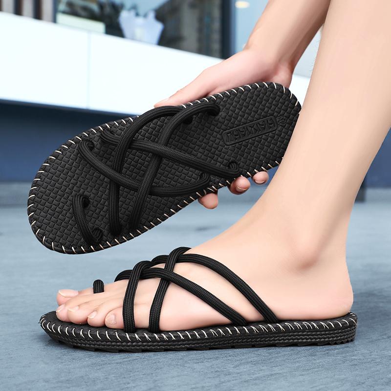 Ultimo Design Infradito da Uomo Pantofole Leggere Traspiranti Sandali alla Moda Comodi da Spiaggia Sandali Aperti per Esterno