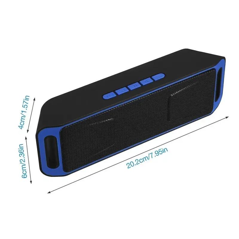 Portable Bluetooth Speaker Wireless Mini Speaker Amplifier Stereo Subwoofer Speaker TF/FM Radio USB Built-in Mic Dual Bass