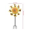 Wind Spinners Outdoor Bee Sunflower Motion Art Wind Sculpture Decor Yard Windmill for Front Yard Patio Porch Backyard Lawn