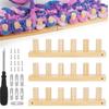 Wooden Loom Kit For Blankets- Extra Jumbo Chunky Yarn Crochet Knitting Tool, 39 Inch DIY Handmade Yarn Crafting Set