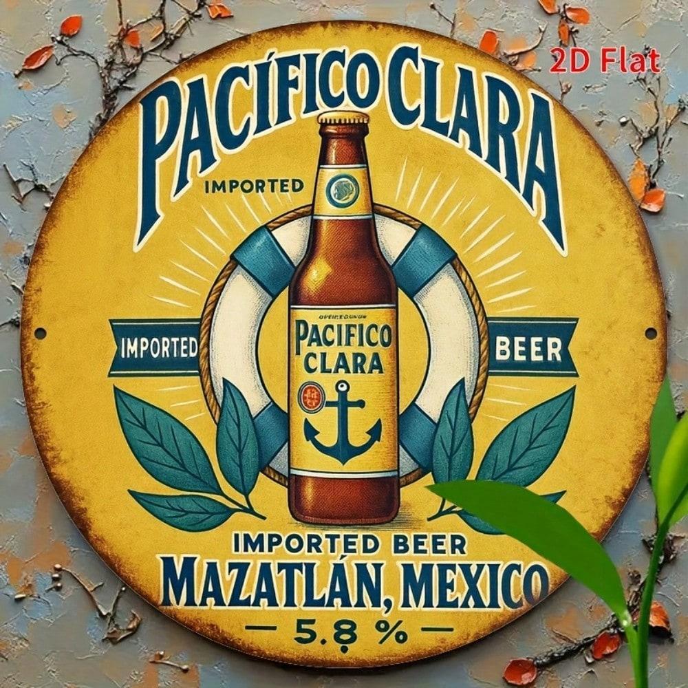 Vintage Metal Tin Sign Mexican Beer Retro Decor 20x20