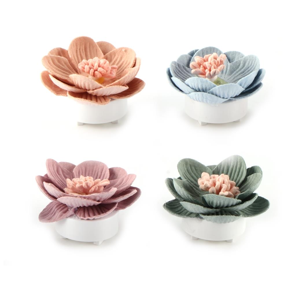 2pcs/set Beautiful Car Perfume Clip Small Flower Decor Air Freshener Automobile Air Conditioner Vent Smell Diffuser Accessories