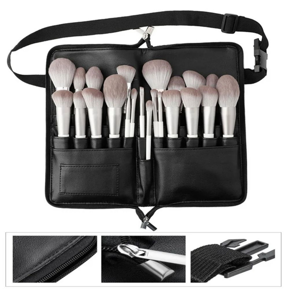 24 Pockets Makeup Brushes Waist Bag Large Capacity Travel Brush Organizer  Makeup Artist