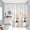 Cross-Peva Shower Curtain: No-Punch, Moisture-Proof, Waterproof, Quick-Dry, Thickened Partition for Dormitory or Bathroom