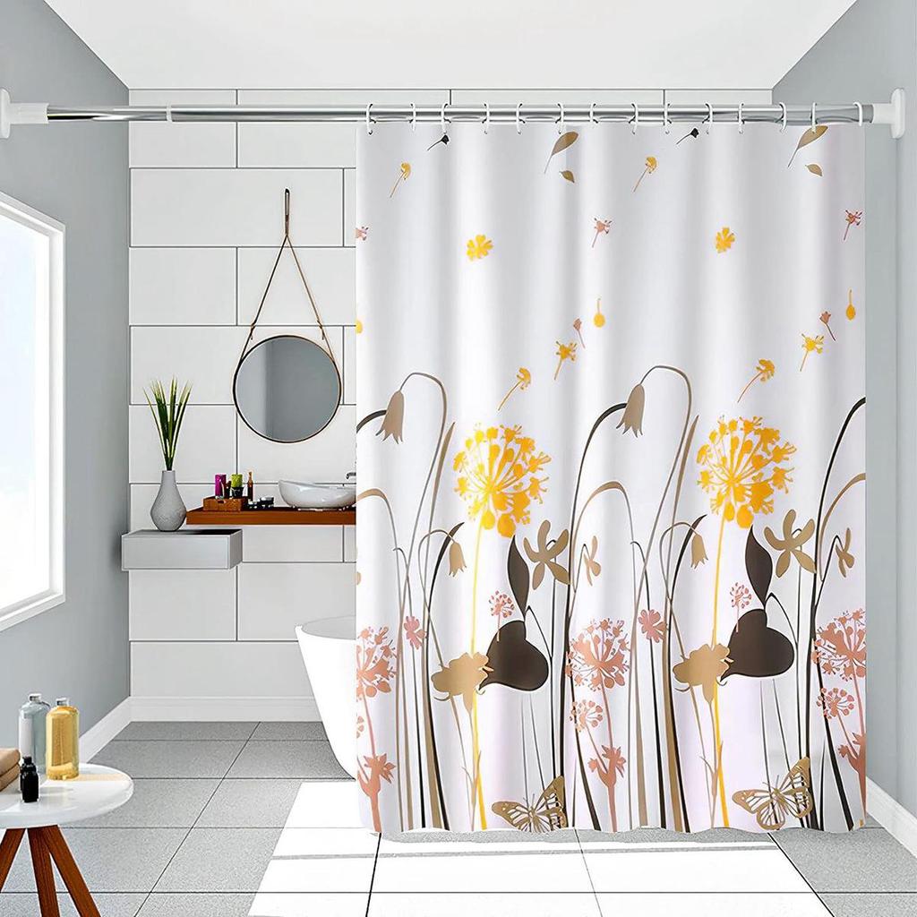 Cross-Peva Shower Curtain: No-Punch, Moisture-Proof, Waterproof, Quick-Dry, Thickened Partition for Dormitory or Bathroom
