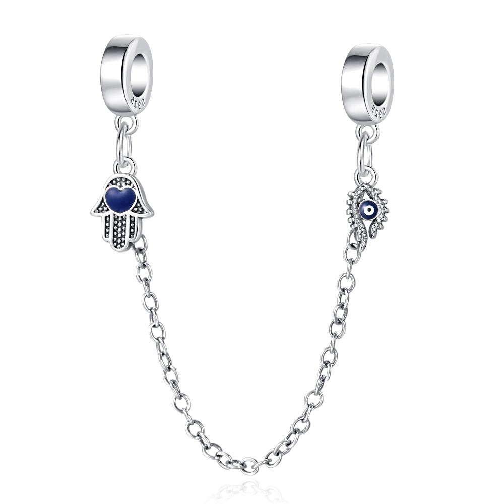 Newcopper -Selling Blue Palm Eyes Devil'S Eye Charms Pendant Fit Original Bracelet Women Jewelry Gift