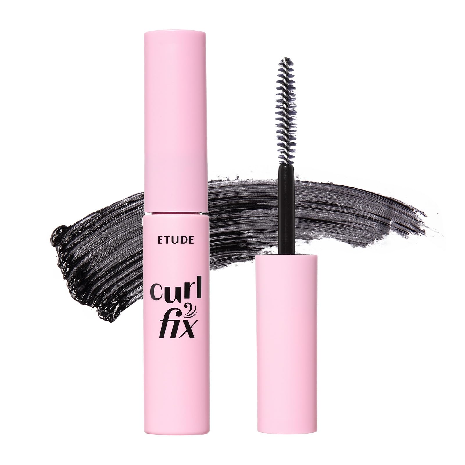 

Тушь для ресниц ETUDE Curl Fix, черная, водостойкая, черная, сохраняющая изгиб, пробная, портативная, для путешествий, в стиле корейского айдола, объемные ресницы 4 г [Etude Official] (Мини) чёрный