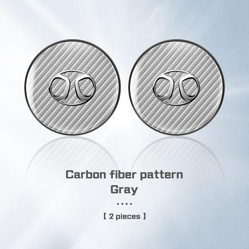 For BAIC Senova X7 X35 X55 X65 Beijing BJ20 EV2 EV5 BJ40 BJ80 Carbon Fiber Car Coaster Water Cup Mat Anti-slip Pad Accessories