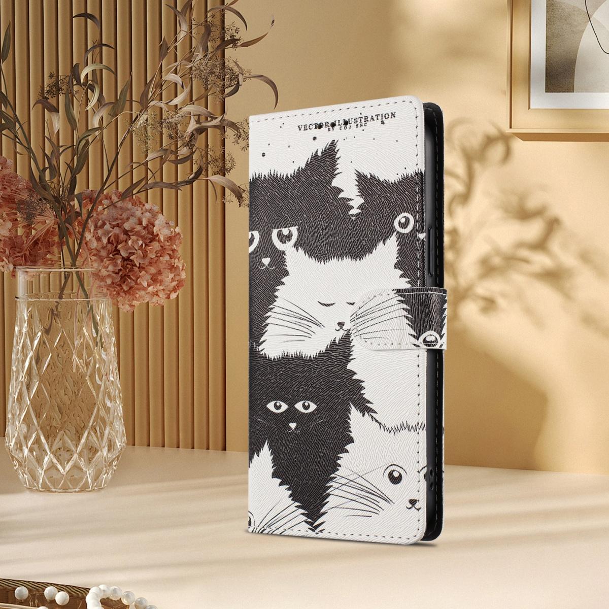 

Leather Case For Xiaomi Poco M7 M6 M5 M4 M3 M2 Pro M7 Plus Flip Wallet Card Slot Holder Fashion Cartoon Painted Phone Book Cover For Poco M7 4G