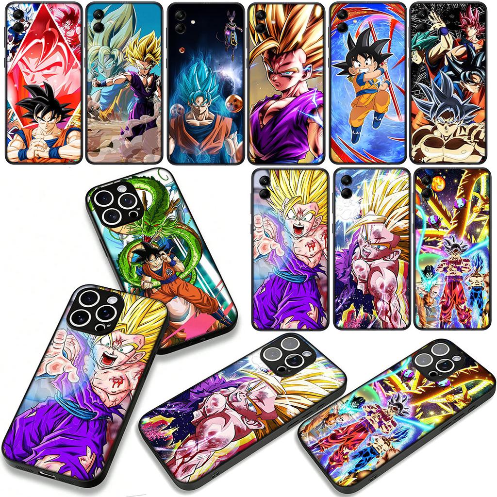 Handyhülle für Apple iPhone 16 15 14 Plus 13 12 Mini 17 Pro Max + 16E Air 16+ ProMax Hülle Son Gohan Dragon Ball Z Gehäuse