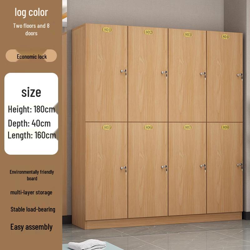 Password Lock Wooden Changing Room Locker for Yoga Studios, Gyms, and Baths