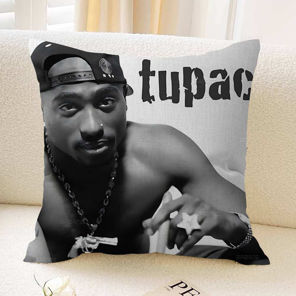 Rapper 2Pac Tupac Amaru Shakur Cushion Cover Decorative Pillow Sofa Home Decor Case Pillow Cases