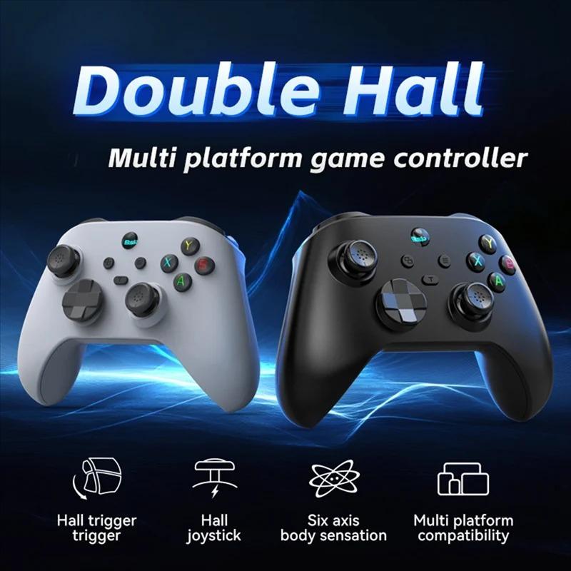 Manette de jeu Bluetooth pour iOS/Android Manette pour PC Bascule Hall Six Axes Double Vibration Joystick pour Switch