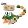 Two Player Snake Toy 1/2Pcs Magnetic Remote Control Toy Movable Eyes Electric Eating for Kids 2 Interactive RC Game with Light Sound