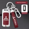 Car Zinc Alloy Key Case Bag Metal Key Shell For Mitsubishi Outlander Pajero L200 Triton Colt Lancer Ex Evolution X Ralliart Asx
