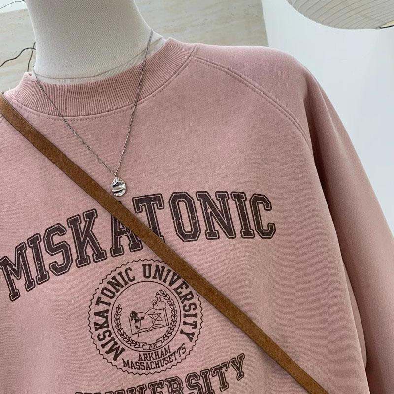 Sweatshirt für Damen Baumwolle Oversize Fleece Verdickt Locker Halber Rollkragen Lässig Pullover Langarm Winter Sweatshirt Top