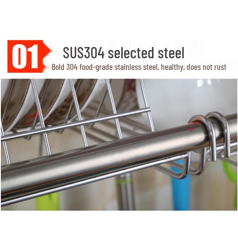 Double-Layer Kitchen Sink Dish Drying Rack