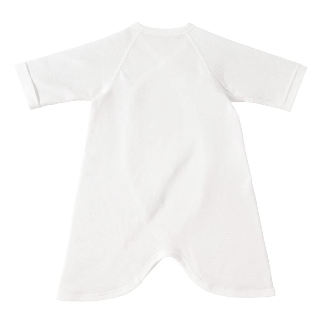 Miki House Hot Biscuits Combi Boys and Baby Undershirt, Girls, Newborn, Clothes, White, 60cm, 70-2308-499