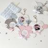 Pendant Keychain High-Quality Photocard Holder Badge Holder Unique Angel Wings Badge Holder For Animation Lovers Key Chain