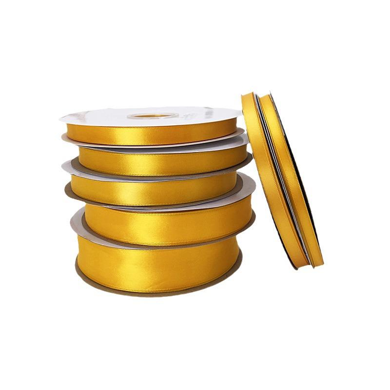 Gold Ribbon Set: 4cm, 2.5cm, 6mm Rolls for DIY Bows & Gift Decoration