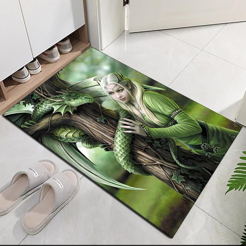 Dark Printed Carpetrugfor Office Chair Living Room Bedroom Kitchen Room Decor Gifts