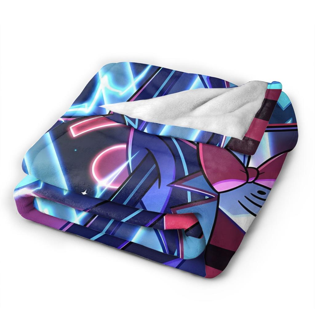 Vox Alastor Hazbin Hotels Blanket Super Soft Graphic Plush Throw Blanket For Girls Boys Living Room Flannel Bedspread Bed Cover