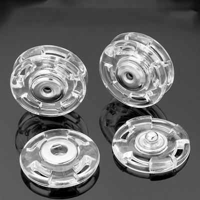 10 ks plastových neviditelných patentních knoflíků, kulatých, průhledných, patentních knoflíků, pro kutily
