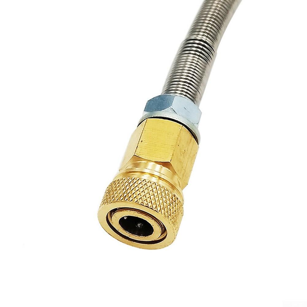 Air Pump High Pressure Hose Outdoor 8mm M10*1 Thread With Spring Wrapped