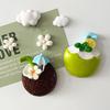 3D Coconut Drink Fridge Magnet Summer Beach Resin Coconut Juice Magnetic Refrigerator Accessories Home Office Kitchen Decoration