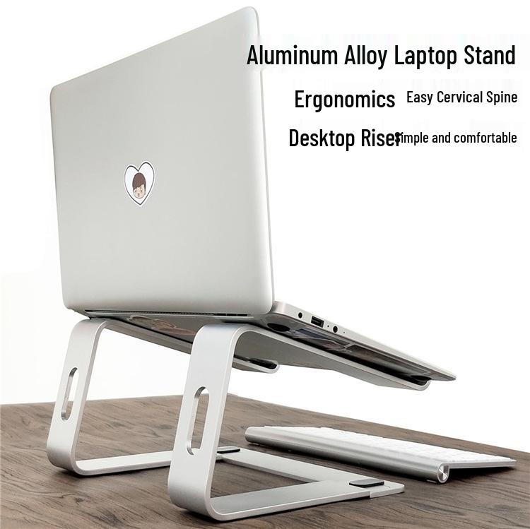 M-Shaped Laptop Cooling Stand with Desktop Riser