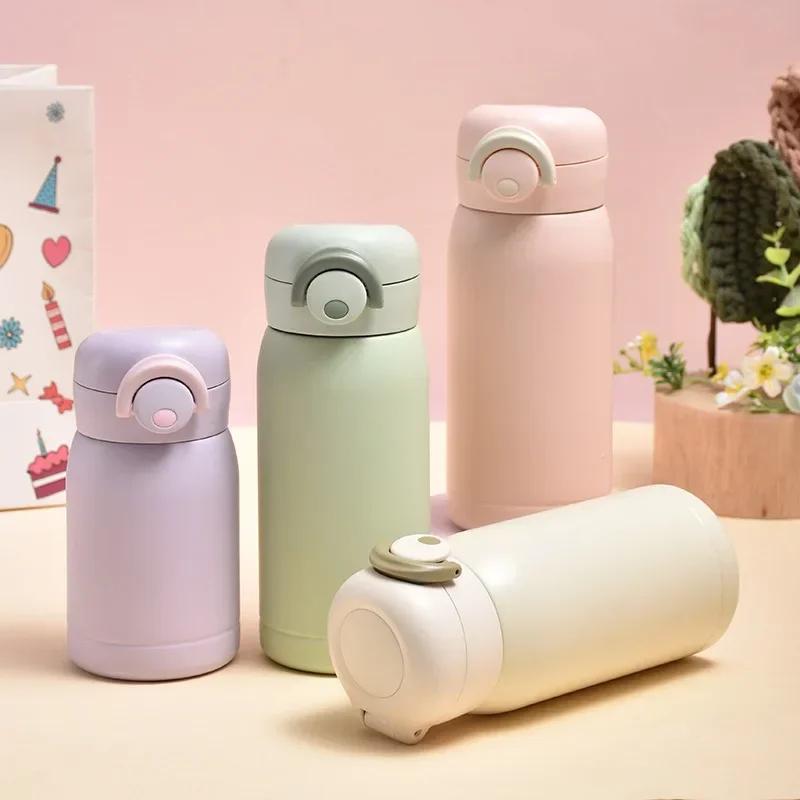 220ml/350ml Mini-Thermosbecher Taschentasse Edelstahl Thermos-Kaffeebecher Vakuumflasche Isoliert Heiße Wasserflasche Kindergeschenk