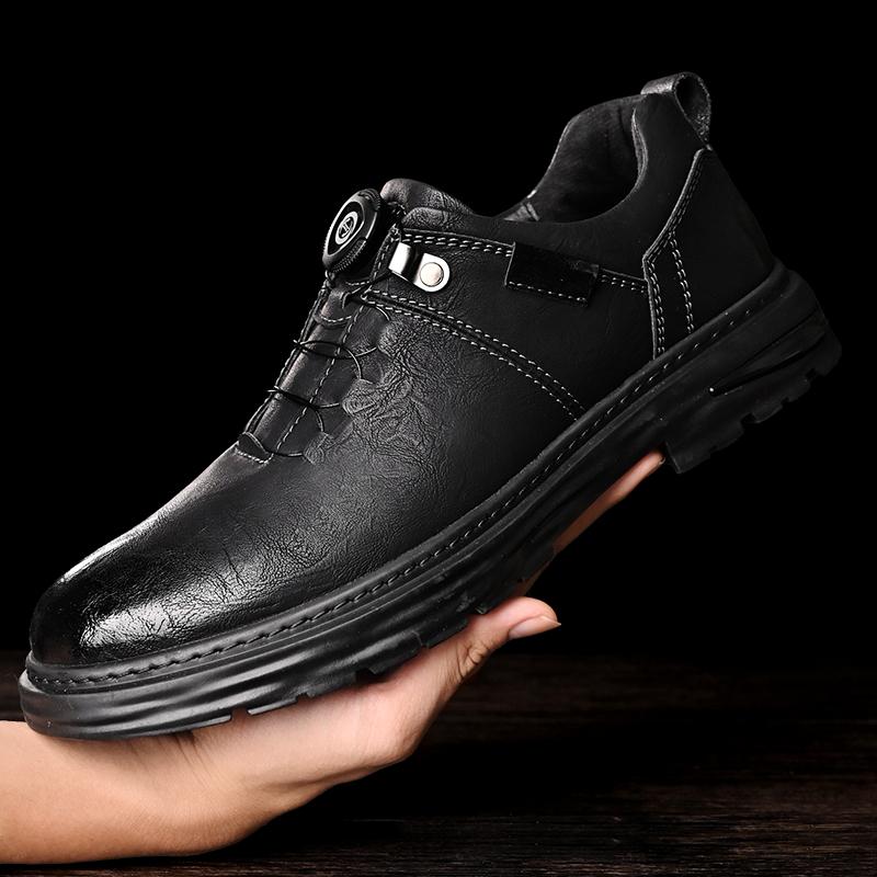 Mode Leder Schuhe Mann Lässige Slipper Luxus Design Slip-on Herrenkleiderschuhe Freizeitstil Große Größe Outdoor Abriebfeste Sohle