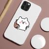 50 Cute Rice Cake Cat Graffiti Stickers for Mobile Phones and Computers, Waterproof Decorative Stickers, Cartoon Animal Stickers