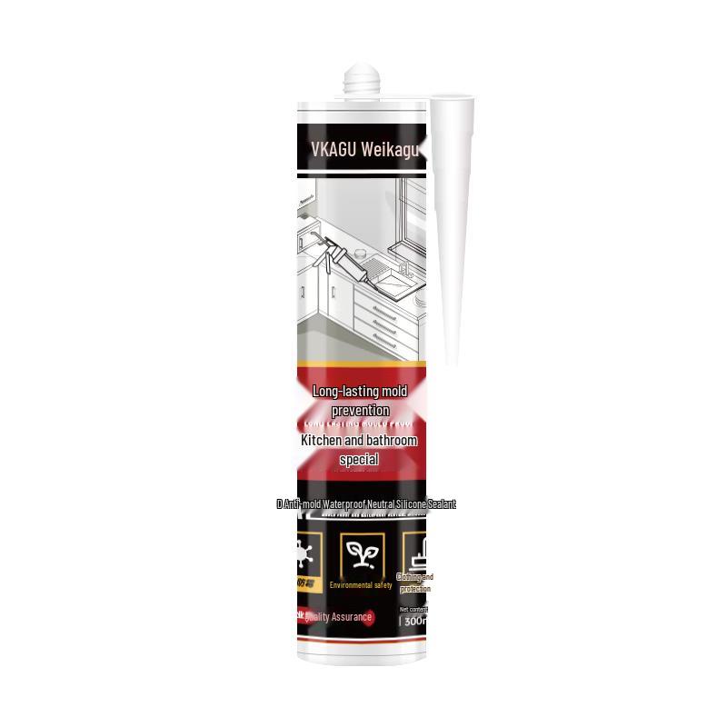 VIKAGU 0-Grade Anti-Mold Formaldehyde-Free Kitchen & Bathroom Sealant 300ml