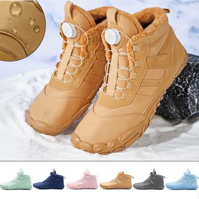 Neue Winterstiefel für Herren Damen Schnee BareFoot Outdoor Rutschfest Warmes Fell Lässige Sneakers Kinder Stiefeletten Wanderschuhe Größe 27-47