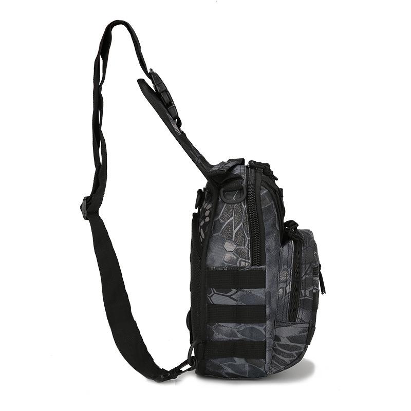 Outdoor Tactical Multifunctional Small Chest Bag - Single Shoulder Crossbody Bag with Oxford Cloth Expansion for Tools and Lures